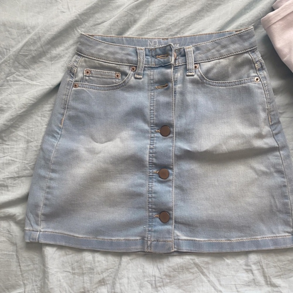 Denim skirt high waisted